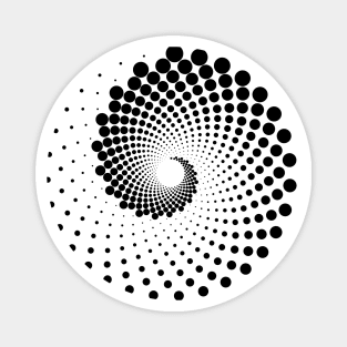 Fibonacci Sequence: Spiraling Dots 2 Magnet